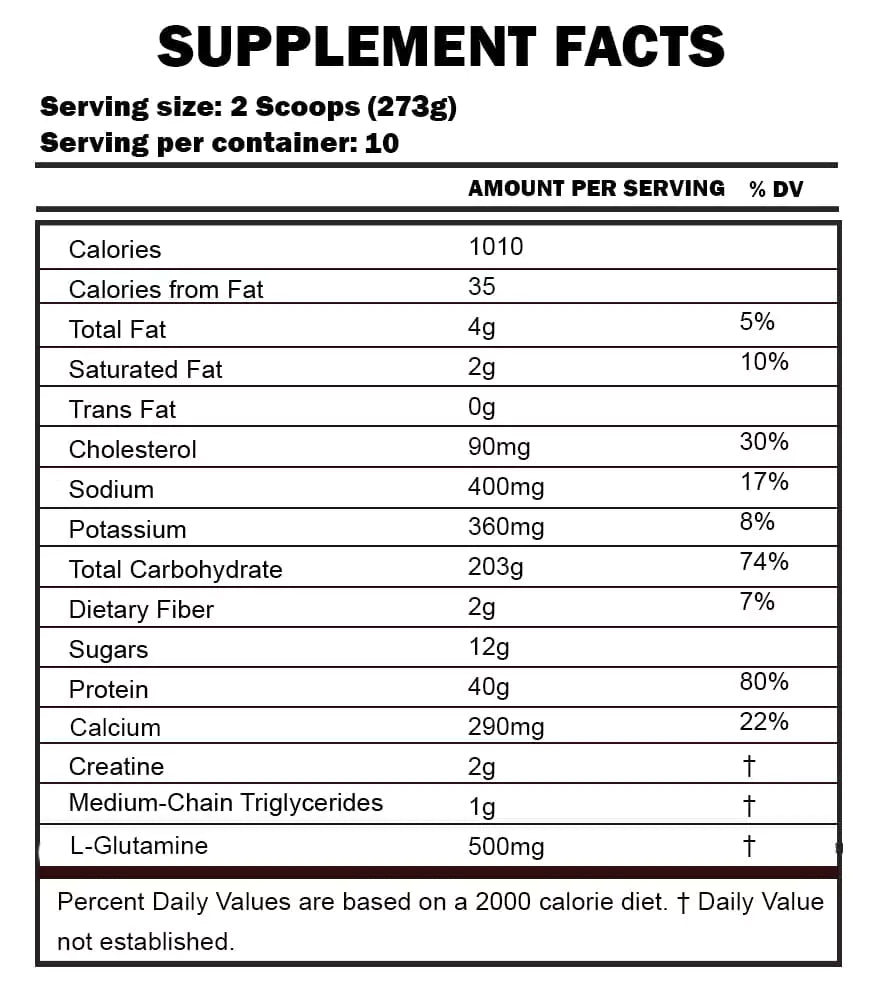 Rule 1 Mass Gainer