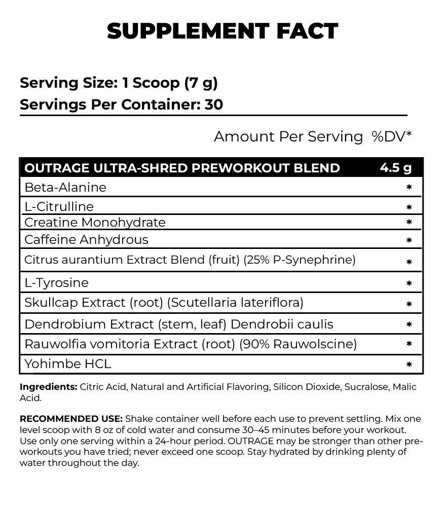 Nutrex - OUTRAGE PRE WORKOUT