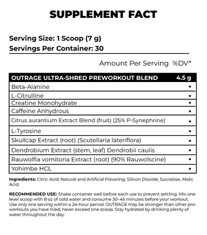 Nutrex - OUTRAGE PRE WORKOUT