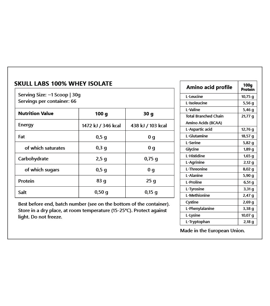 SKULL LABS 100% WHEY ISOLATE