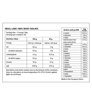 SKULL LABS 100% WHEY ISOLATE