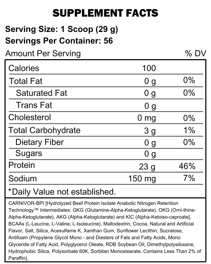 Musclemeds - CARNIVOR BEEF PROTEIN
