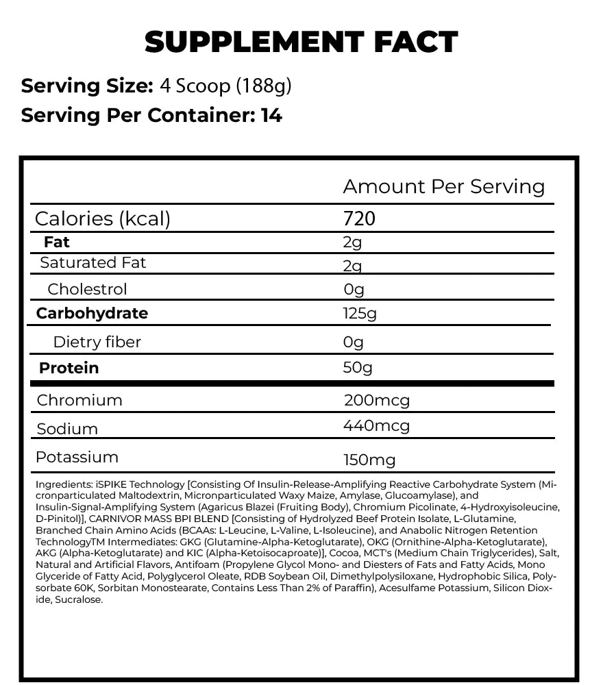 Musclemeds - CARNIVOR MASS