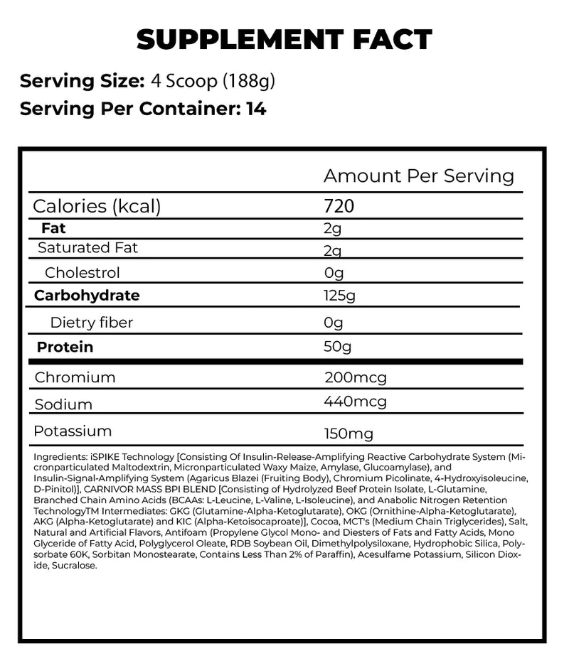 Musclemeds - CARNIVOR MASS