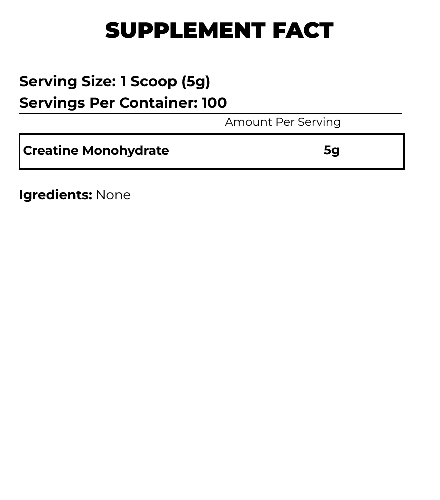 Jnx - THE CURSE CREATINE MONOHYDRATE