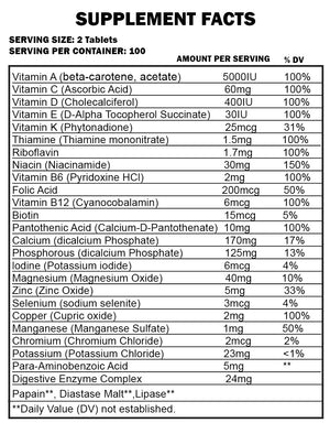 Universal Nutrition - DAILY FORMULA MULTIVITAMIN