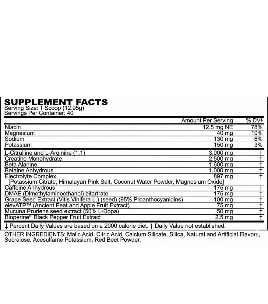 Musclemeds - NITROLIFT PREWORKOUT