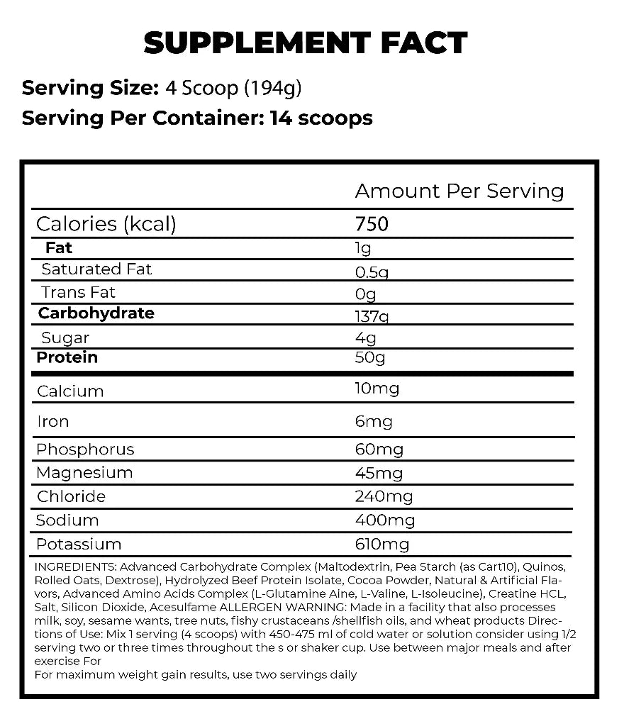 Big Ramy Labs - RED REX BEEF MASS GAINER